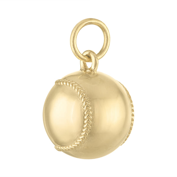 Baseball 14k Gold Charm