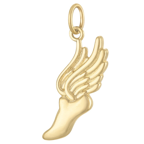 Winged Shoe 14K Gold Charm