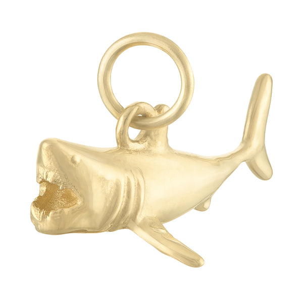 Shark 14K Gold Charm