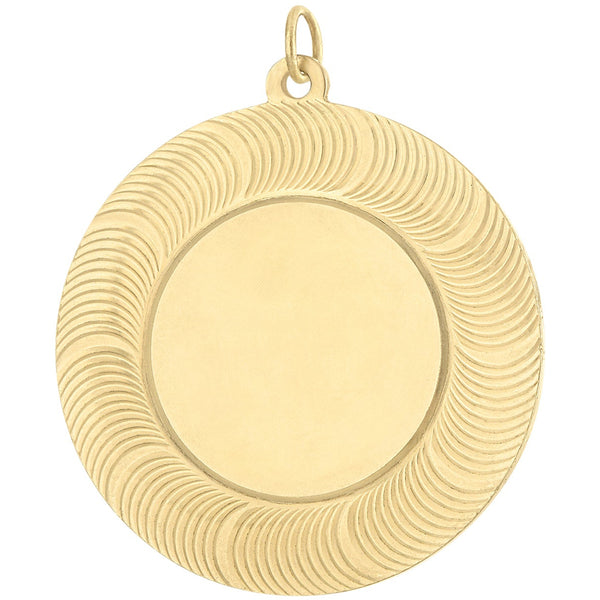 Vintage Large Monogram Disc 14k Gold Charm