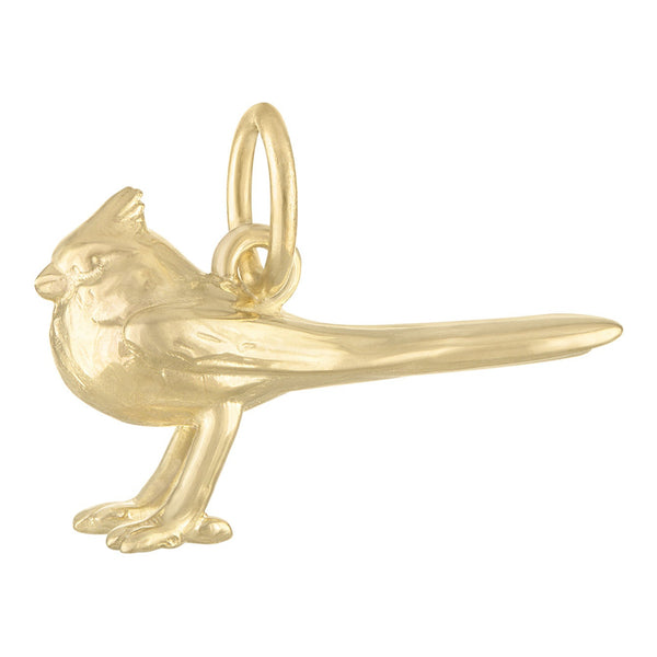 Cardinal 14K Gold Charm