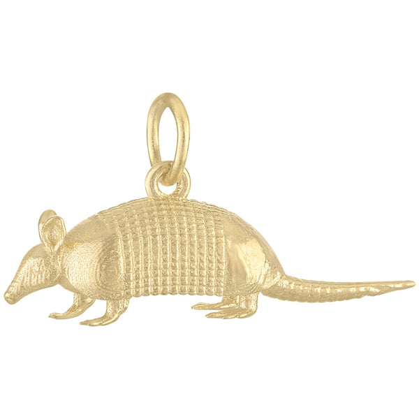 Armadillo 14K Gold Charm