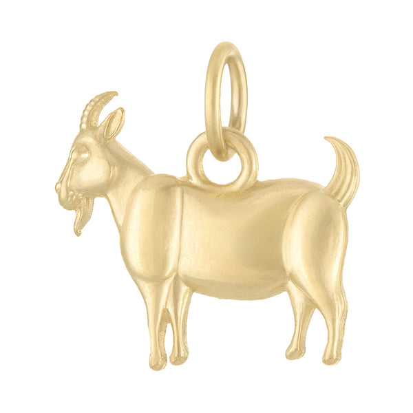 Goat 14K Gold Charm