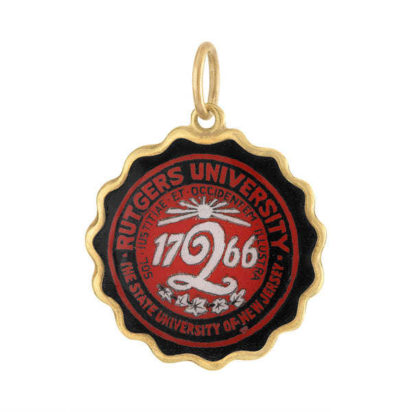 Vintage Rutgers University 14K Gold Charm