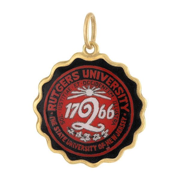 Vintage Rutgers University 14K Gold Charm