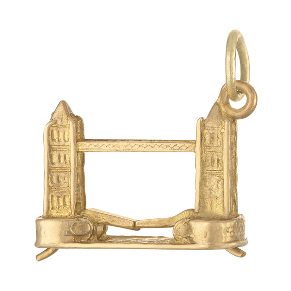 Vintage Movable London Bridge 9K Gold Charm