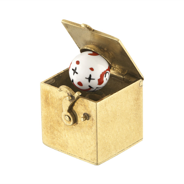 Vintage Clown Jack in the Box 14k Gold Charm