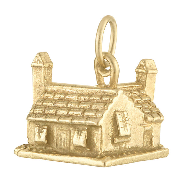 Vintage Pink Beach Club Bermuda 9K Gold Charm