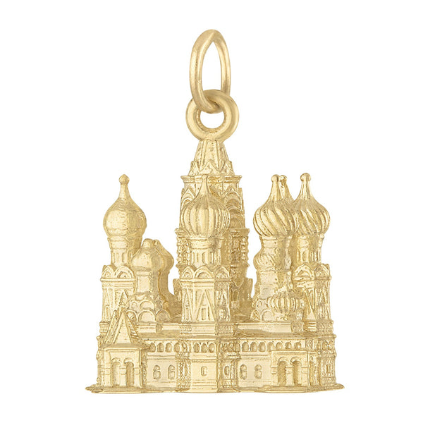 Saint Basil's Cathedral 14k Gold Charm