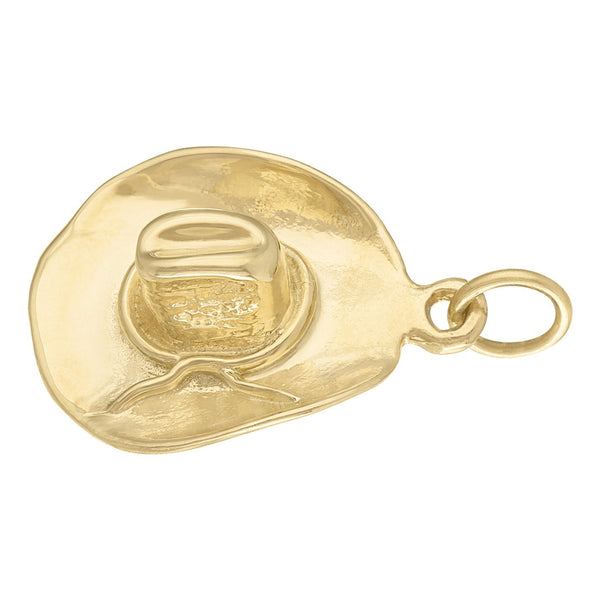 Cowboy Hat 14K Gold Charm