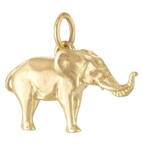 Elephant 14K Gold Charm