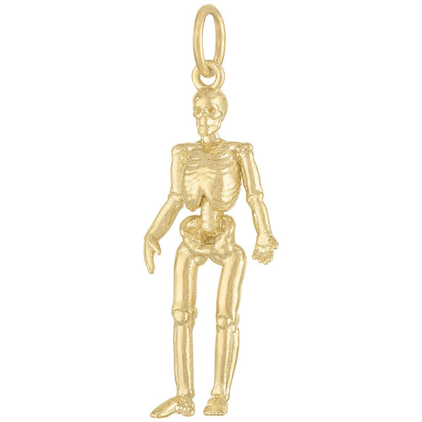 Skeleton 14K Gold Charm
