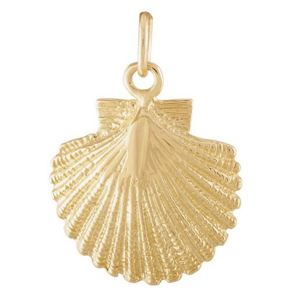 Scallop Shell 14K Gold Charm