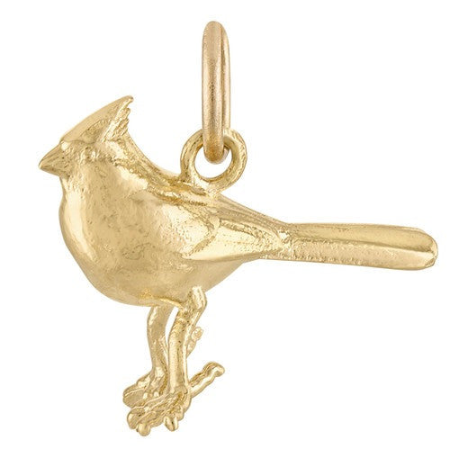 Cardinal 14K Gold Charm
