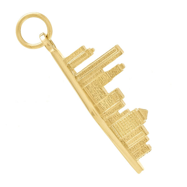 Chicago Skyline 14K Gold Charm