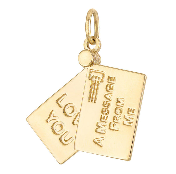 Love Letter 14K Gold Charm