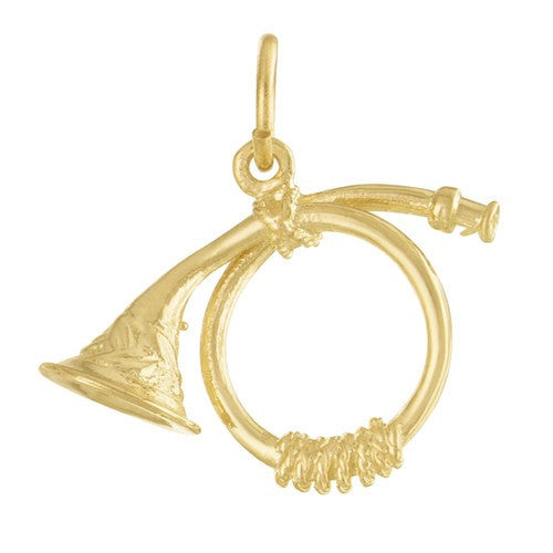 French Horn 14K Gold Charm