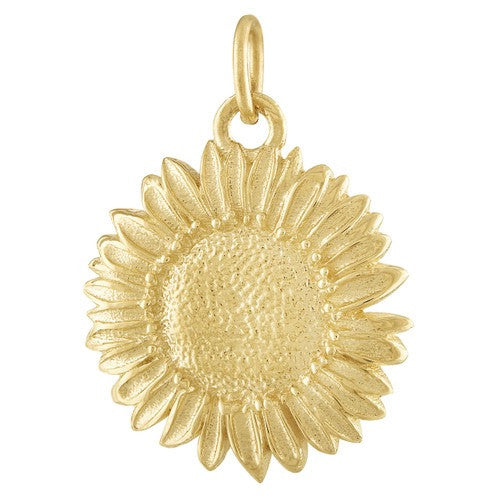 Sunflower 14K Gold Charm