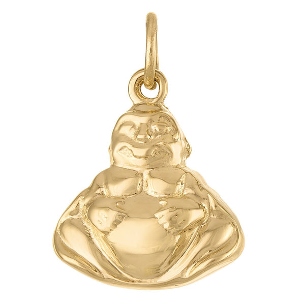 Lucky Buddha 14K Gold Charm