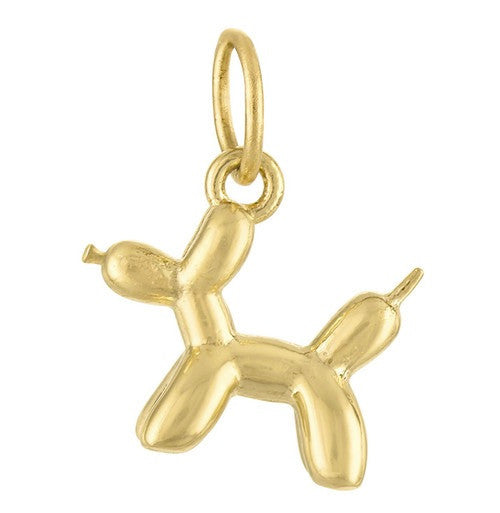 Balloon Dog 14k Gold Charm