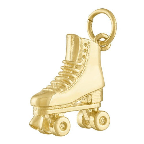Roller Skate 14K Gold Charm