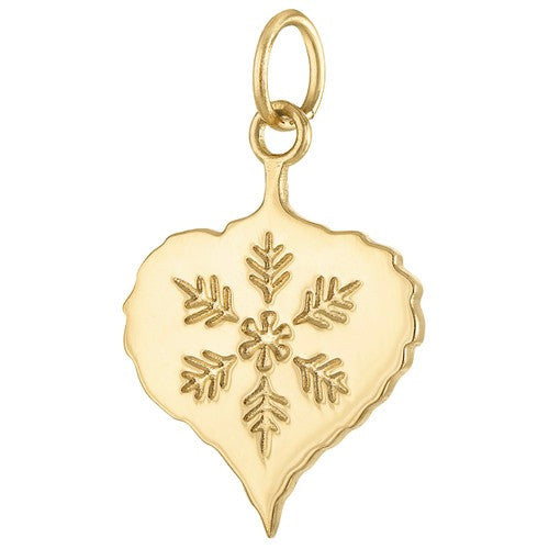 Aspen Leaf 14K Gold Charm