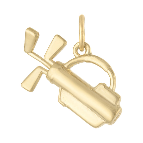 Golf Bag 14K Gold Charm