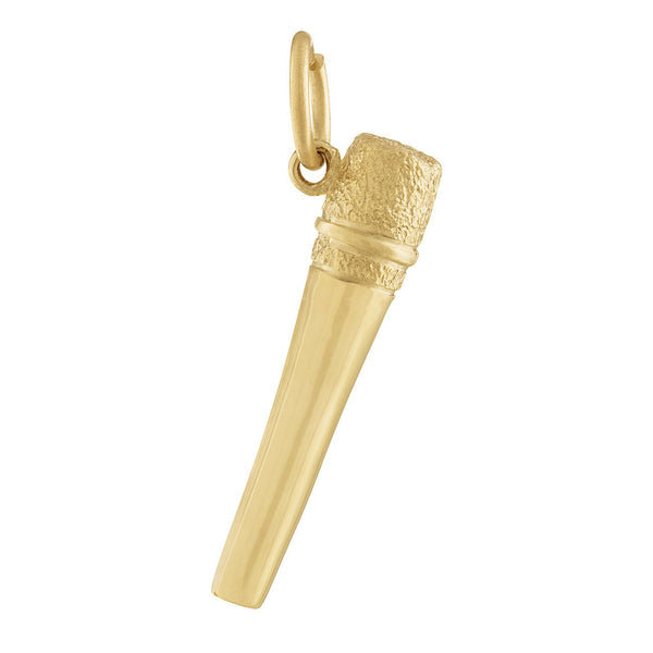Microphone 14K Gold Charm