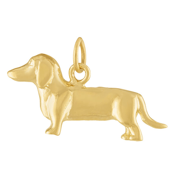 Dachshund 14k Gold Charm
