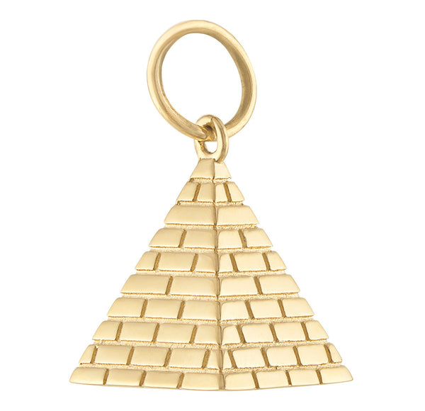 Egyptian Pyramid 14k Gold Charm