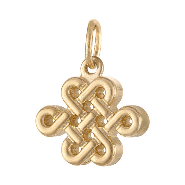 Eternity Knot 14K Gold Charm