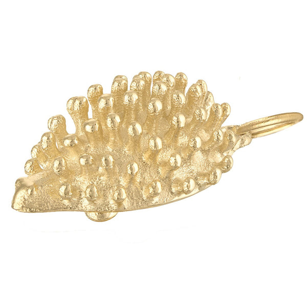 Hedgehog 14K Gold Charm