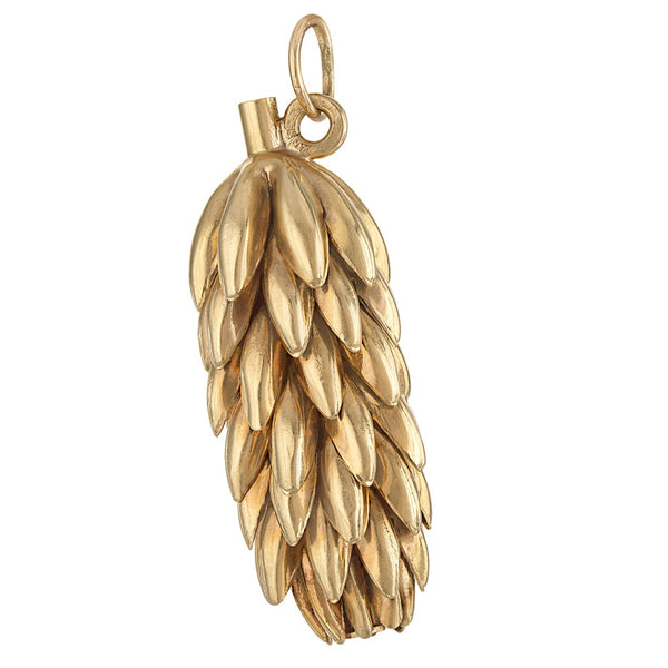 Vintage Bunch of Bananas 14k Gold Charm