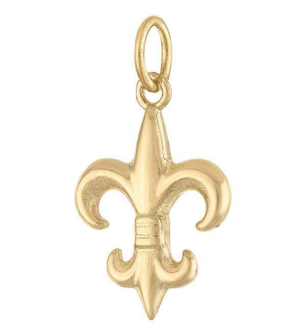 Fleur de Lys 14K Gold Charm