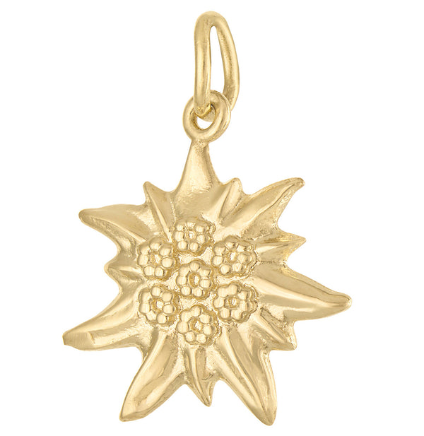 Edelweiss 14k Gold Charm