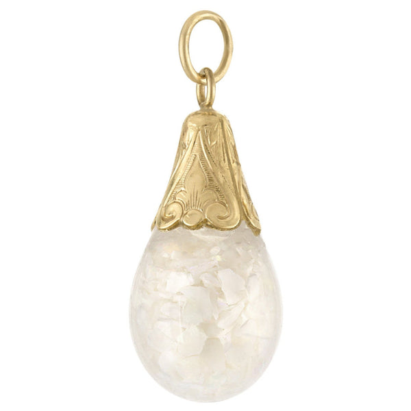 Vintage Floating Opal 14k Gold Charm