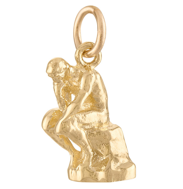 The Thinker 14K Gold Charm