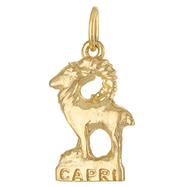 Capri Goat 14K Gold Charm