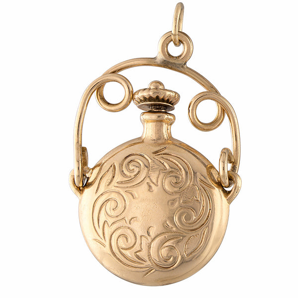 Vintage Movable Perfume Bottle 14K Gold Charm
