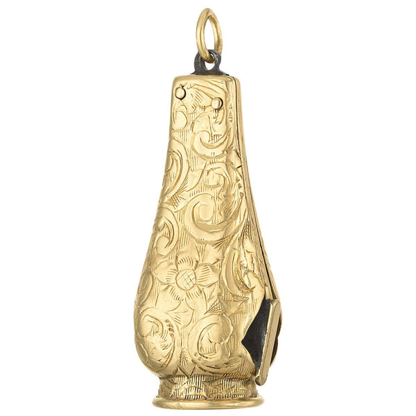 Vintage Movable Cigar Cutter 14k Gold Charm