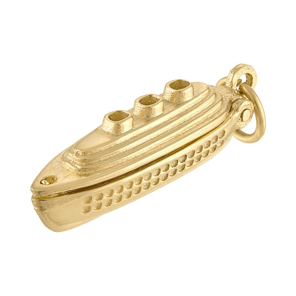 Cruise Ship 14K Gold Charm