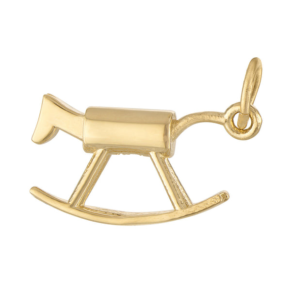 Rocking Horse 14K Gold Charm