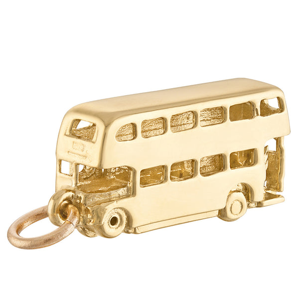 London Bus 14K Gold Charm