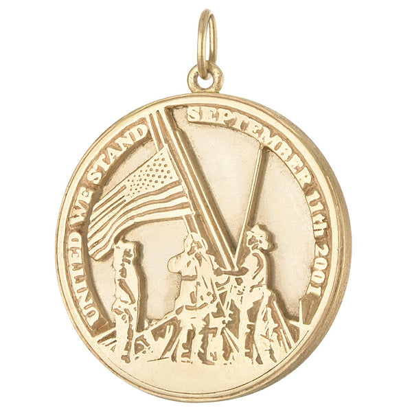 Vintage 9/11 Commemorative 14k Gold Charm