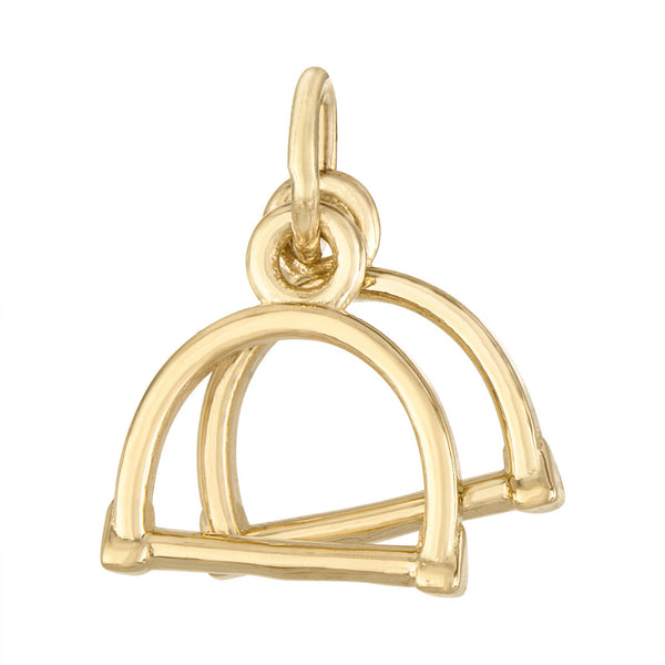 Stirrups 14K Gold Charm