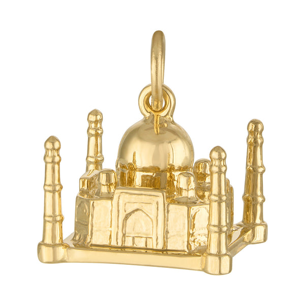 Taj Mahal 14K Gold Charm