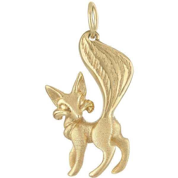 Vintage Fox 14k Gold Charm