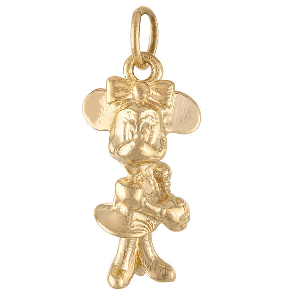 Vintage Minnie Mouse 14K Gold Charm