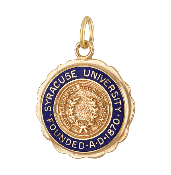 Vintage Engravable Syracuse 10k Gold Charm