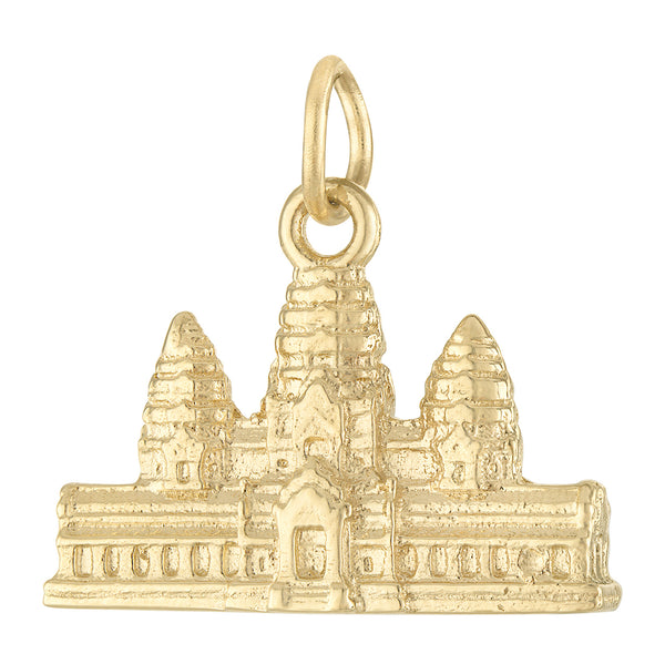 Angkor Wat 14K Gold Charm